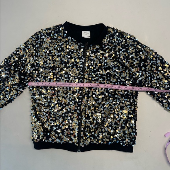 ZARA Kids Girls Sequins Jacket Size 8 - Picture 9 of 9
